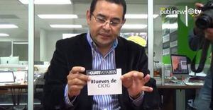Candidato Jimmy Morales en 2015: "CICIG es una esperanza"