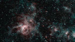 Nebulosa em formato de tarântula captada pelo observatório Spitzer intriga cientistas da NASA
