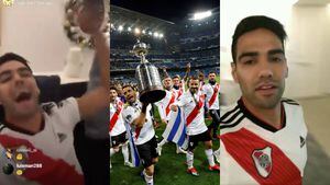 La desenfrenada celebración de Falcao García tras el título de River Plate