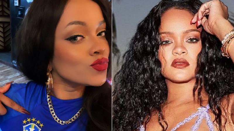 Priscila Beatrice está consciente de su parecido con Rihanna.