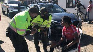 Nairo Quintana fue accidentado mientras entrenaba en carreteras de Boyacá
