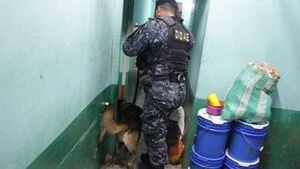 Con apoyo de agentes caninos, PNC localiza ilícitos en cárcel Pavón