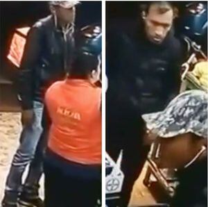 (VIDEO) Delincuentes vestidos de 'rappitenderos' asaltan tienda en el norte de Bogotá