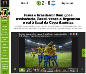 "Jesus es de la Canarinha": la prensa brasileña enfatizó que su estrella destronó a Lionel Messi en América