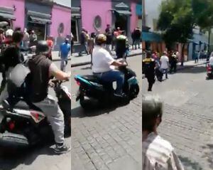 Agreden a policías por intentar multar a moto mal estacionada en la CDMX