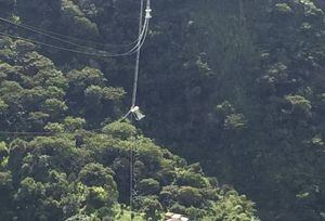 Emergencia por cable aéreo turístico que se reventó en Medellín