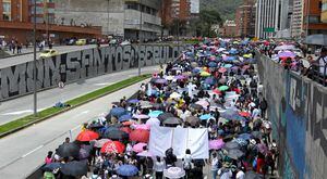 Los cierres viales por las manifestaciones estudiantiles de Bogotá este miércoles