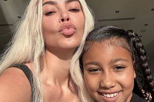 Kim Kardashian publicó una foto de su hija North y la comparó con Ariana Grande