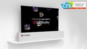 LG muestra una pantalla OLED 4K capaz de enrollarse #CES2018