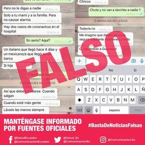 Redes 'inundadas' de noticias falsas sobre el coronavirus en Ecuador