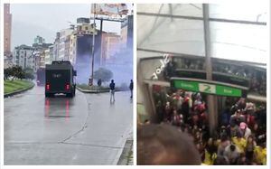 Cientos de manifestantes se tomaron el centro comercial Gran Estación