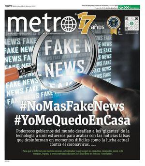 ¡Mantente informado! Te traemos la edición digital de Metro Ecuador