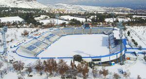 Así quedaron: la impresionante vista panorámica de los estadios de Santiago azotados por la nieve