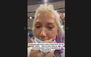 Vesta Lugg publica dramático video porque no la dejan viajar con su mascota