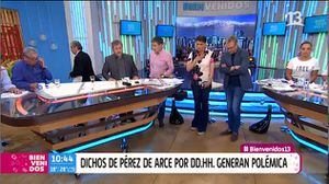 Tonka Tomicic saca del panel de "Bienvenidos" a Hermógenes Pérez de Arce