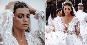 El vestido de novia de esta mujer plus size demuestra que la sensualidad no viene en tallas