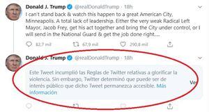 Trump Vs Twitter: una batalla que se intensifica a medida que pasan las horas