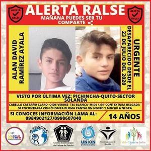 Localizan a Alan David Ramírez con vida, adolescente desaparecido desde el 23 de julio