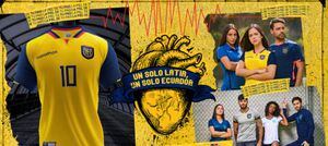 Presentan oficialmente la nueva camiseta de la selección de Ecuador