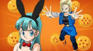 Dragon Ball: Universo alterno muestra a Número 18 vistiendo el traje de conejita de Bulma