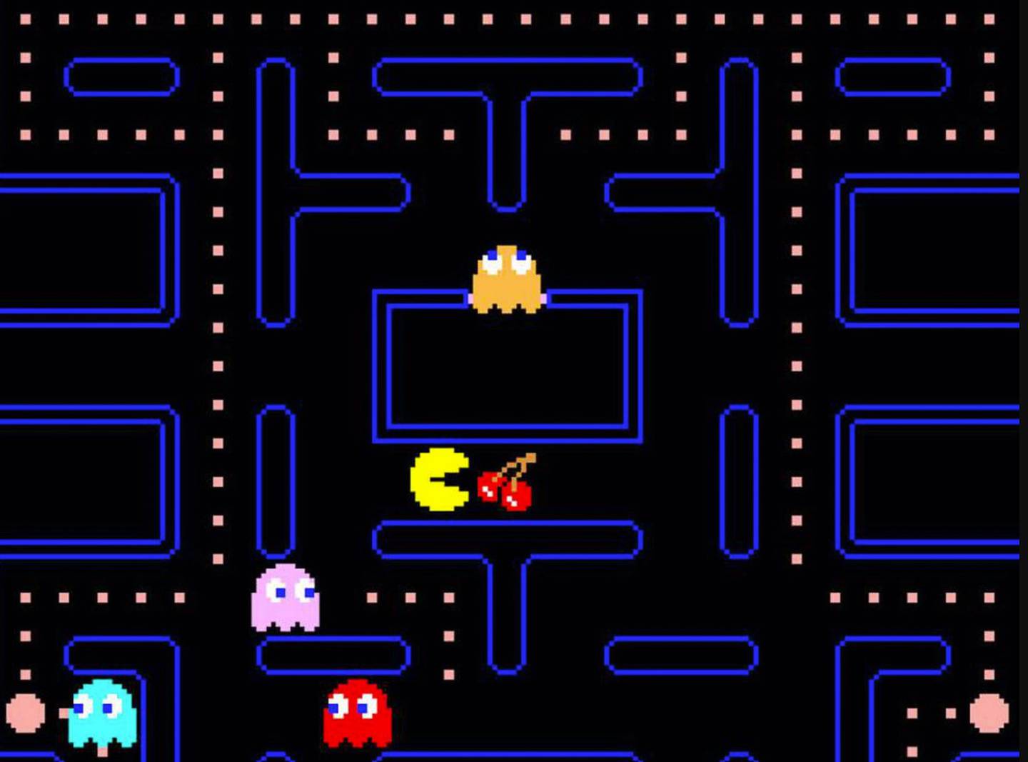 Captura del videojuego Pac-Man.