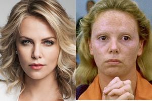 La drástica transformación de Charlize Theron como la asesina en serie Aileen Wuornos