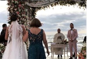¡Alucinante! Así festejaron Carmen Villalobos y Sebastián Caicedo su matrimonio