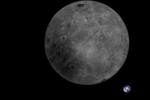 Satélite chinês captura impressionante imagem da Lua com a Terra