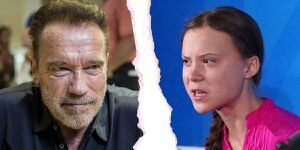 Arnold Schwarzenegger le ofrece a Greta Thunberg su Tesla Model 3 y ella acepta
