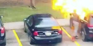 La venganza nunca es buena: mujer prendió fuego al auto de su ex novio y terminó quemada