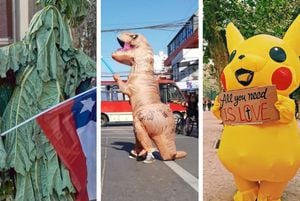 Los "Avengers chilenos": el grupo de manifestantes que se ha transformado en el "rostro" de las marchas tras el estallido social