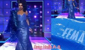 Boricua se luce en la pasarela de "Drag Race All Stars 6" con un toldo de FEMA