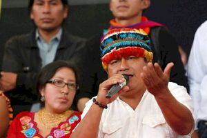 Jaime Vargas, presidente de la Conaie, rechaza posible eliminación de subsidios