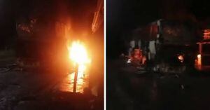 Video: Bus con por lo menos 15 pasajeros se incendió