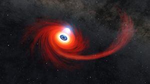 La NASA capta el momento en el que un agujero negro devora una estrella