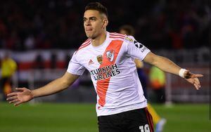 ¡Grito colombiano! Santos Borré puso en ventaja a River en la final de la Libertadores contra Flamengo