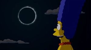 La familia amarilla lo hizo otra vez: el día que Los Simpson enseñaron qué pasa si se mira un eclipse sin la protección correcta