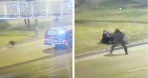 (VIDEO) En plena persecución, ladrones se estrellaron de frente con unidad especial de la Policía