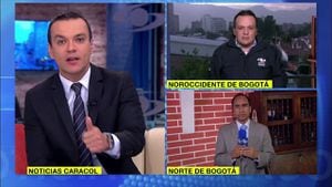 La burla del 'Ojo de la noche' a Juan Diego Alvira en plena emisión de 'Noticias Caracol'