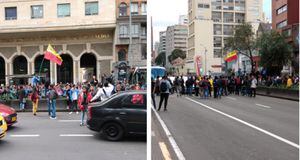 ¡ATENCIÓN! Sin paso en la carrera Séptima por masiva manifestación