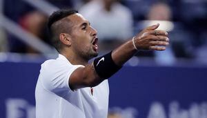 El "loco" Nick Kyrgios gana en su debut en el US Open y califica de "corrupta" a la ATP