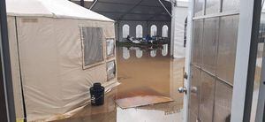 Preocupación tras inundación en campamentos de afectados por terremotos