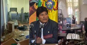 Bolivia: saquearon casa de Evo Morales e incendiaron las de periodistas y dirigentes de la oposición