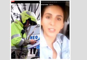 VIDEO: influencer que salió en pico y placa hace pataleta porque le inmovilizan el carro en Bogotá