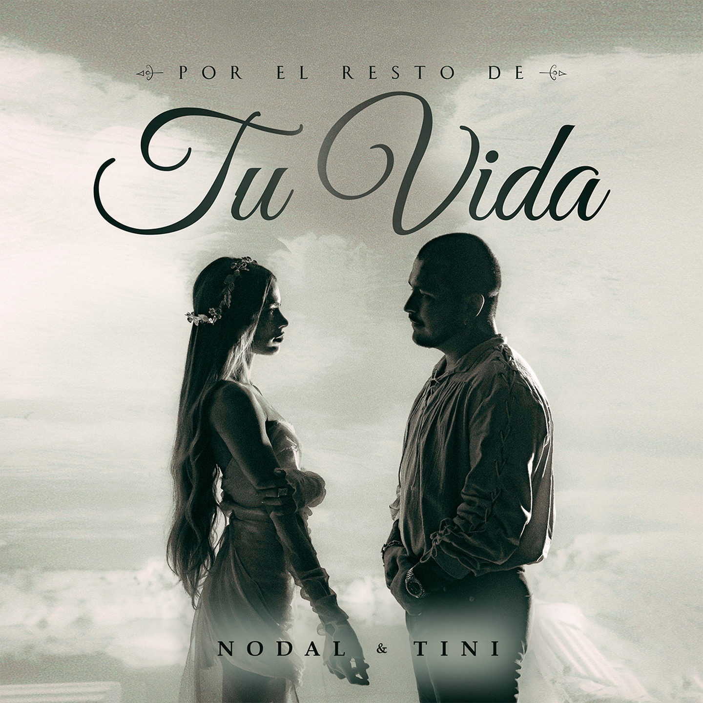 La portada del sencillo de Tini y Christian Nodal.