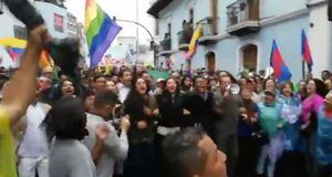 El video de Gabriela Rivadeneira y Ricardo Patiño gritando: "¡Lenín Moreno va a caer!"