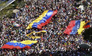 VIDEO. Opositores marchan para pedir ingreso de ayuda humanitaria a Venezuela