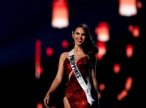 Miss Filipinas es Catriona Gray: ¿Por qué vistió de rojo?
