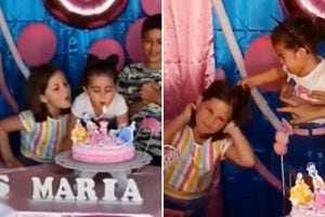 "Fue una pequeña pelea": Habló la madre de las hermanas del video viral de cumpleaños