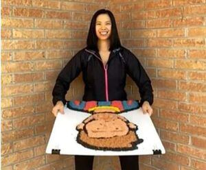 Una mujer en Texas sorprende a los internautas con su arte inusual hecho de arroz